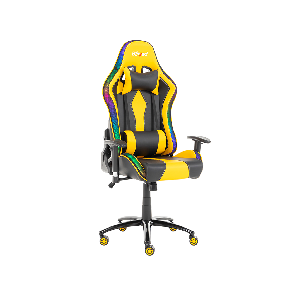 Black and deals yellow gaming chair