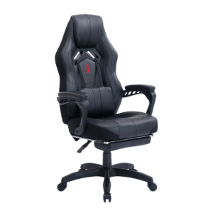 Blitzed Kappa With Footrest Black Gaming Chair