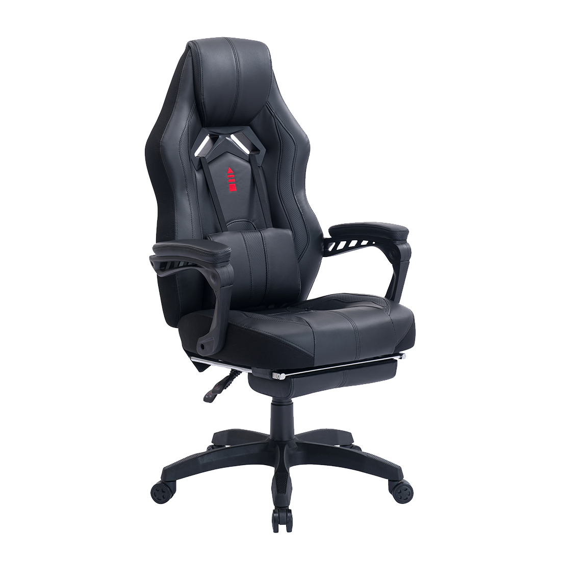 Blitzed Kappa With Footrest Black Gaming Chair