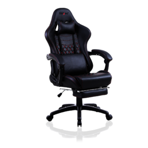Blitzed Luna With Footrest Black Gaming Chair