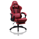 Blitzed Luna With Footrest Wine Gaming Chair